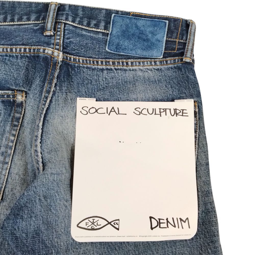 VISVIM ビズビム 品番 0119205005029 SOCIAL SCULPTURE 10 DAMAGED-21 加工 デニムパンツ インディゴ サイズ32 正規品 / 52592 VISVIM ビズビム 品番 0119205005029 SOCIAL SCULPTURE 10 DAMAGED-21