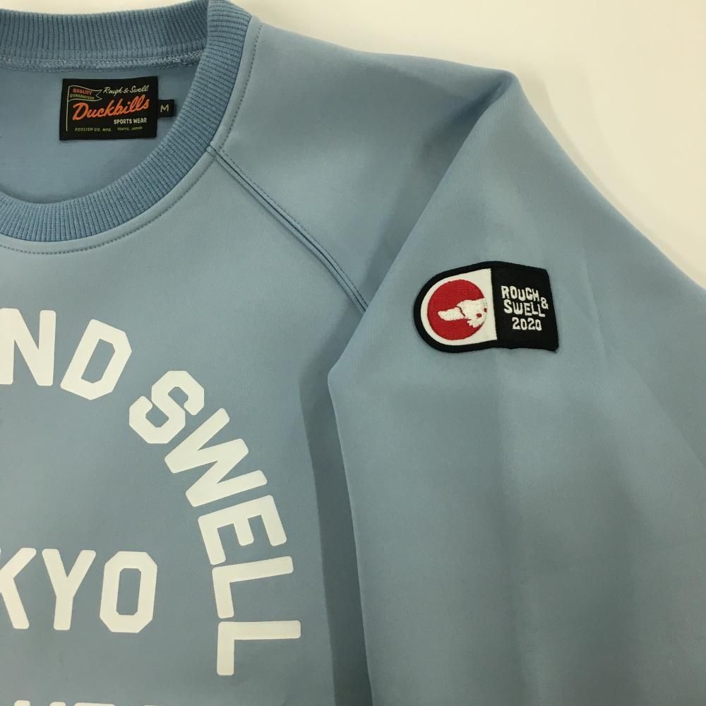 ラフアンドスウェル トレーナー ライトブルー ビッグロゴ サイドジップ