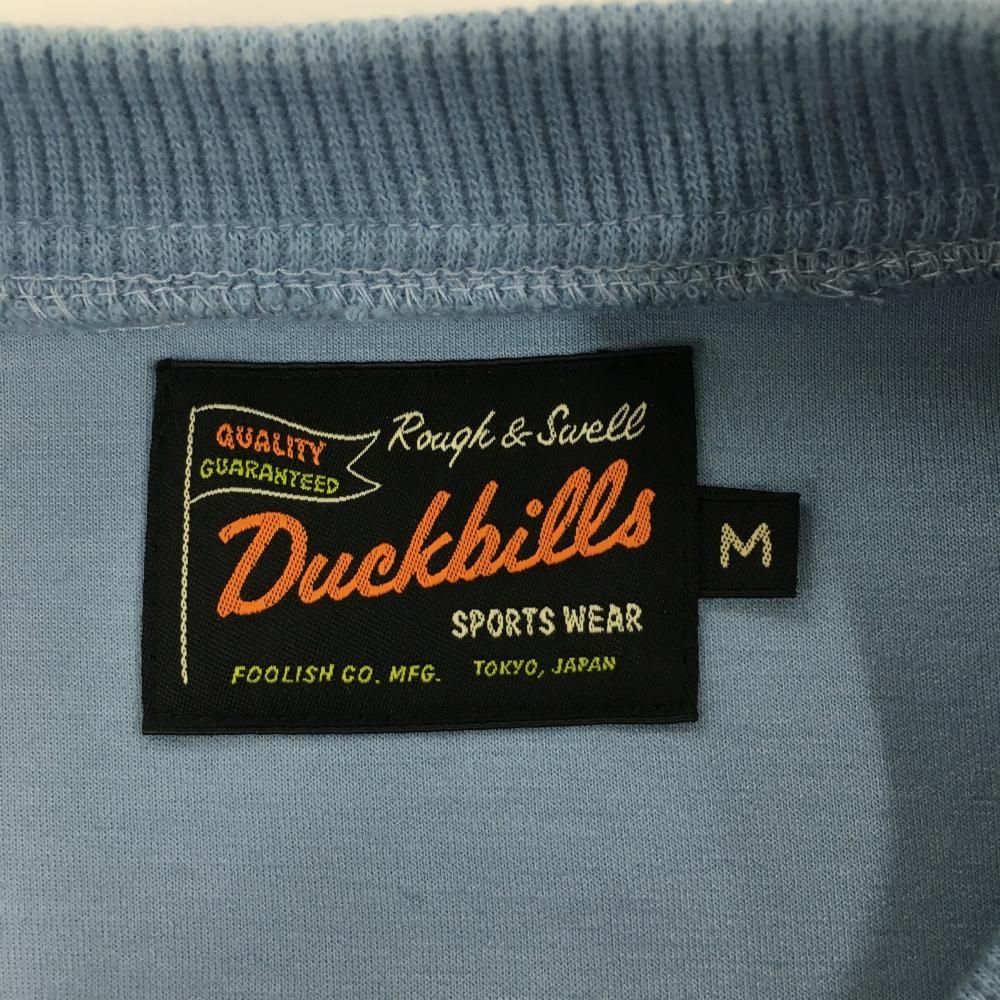 ラフアンドスウェル トレーナー ライトブルー ビッグロゴ サイドジップ