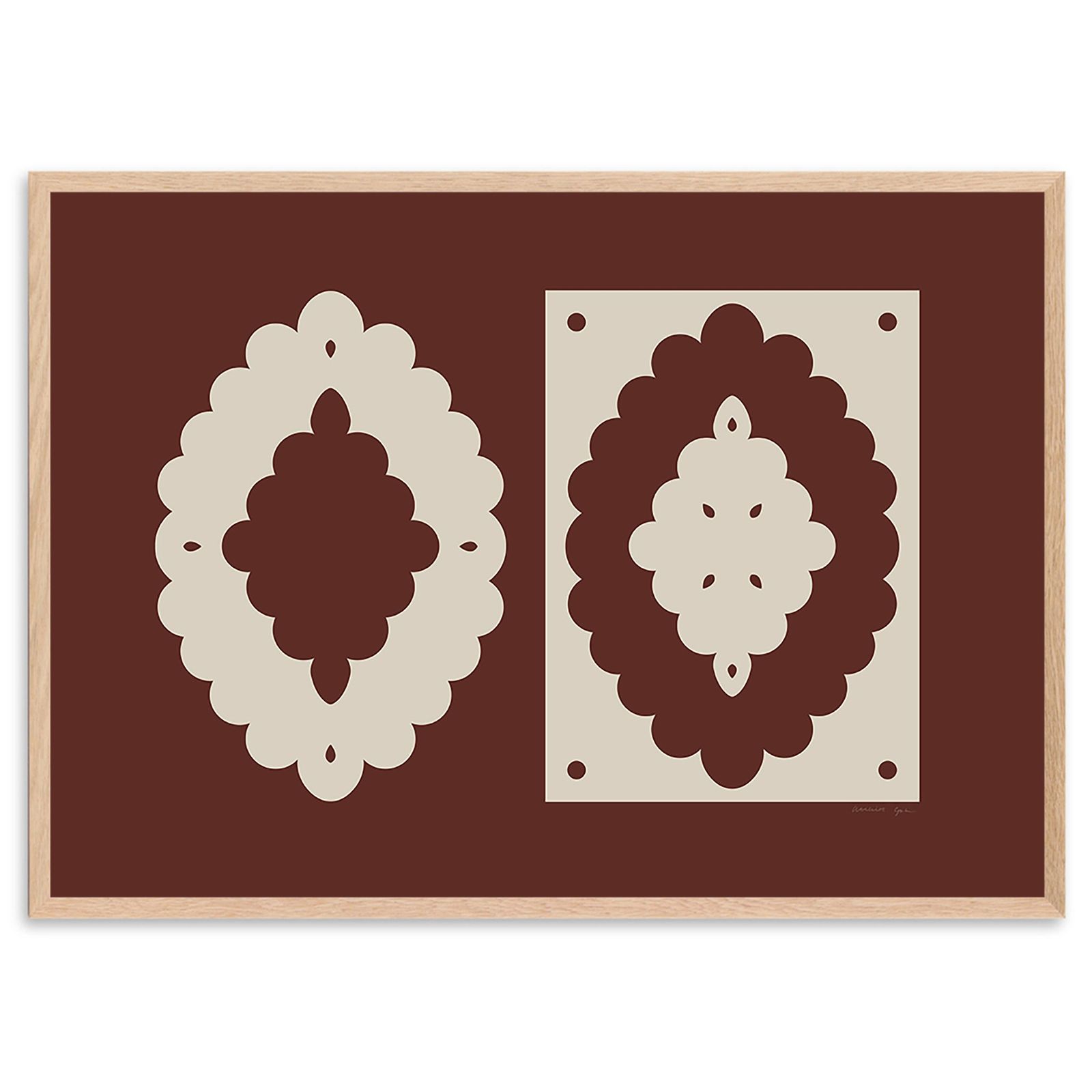 Atelier Cph アートポスター 50×70cm Lace No 151 アトリエシーピーエイチ プレイ 北欧 インテリア|98x151-50x70