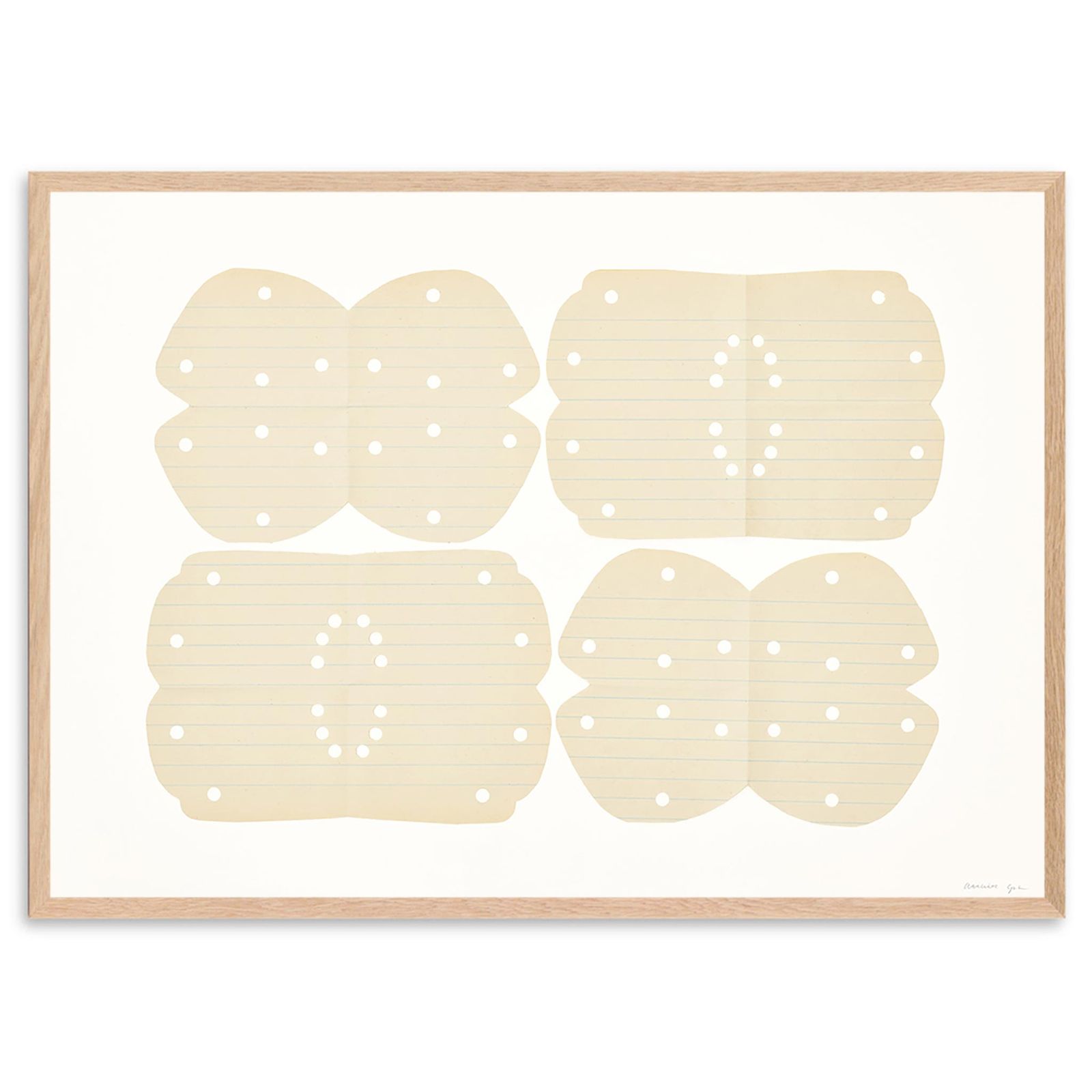 Atelier Cph アートポスター 50×70cm Lace No 153 アトリエシーピーエイチ プレイ 北欧 インテリア|98x153-50x70