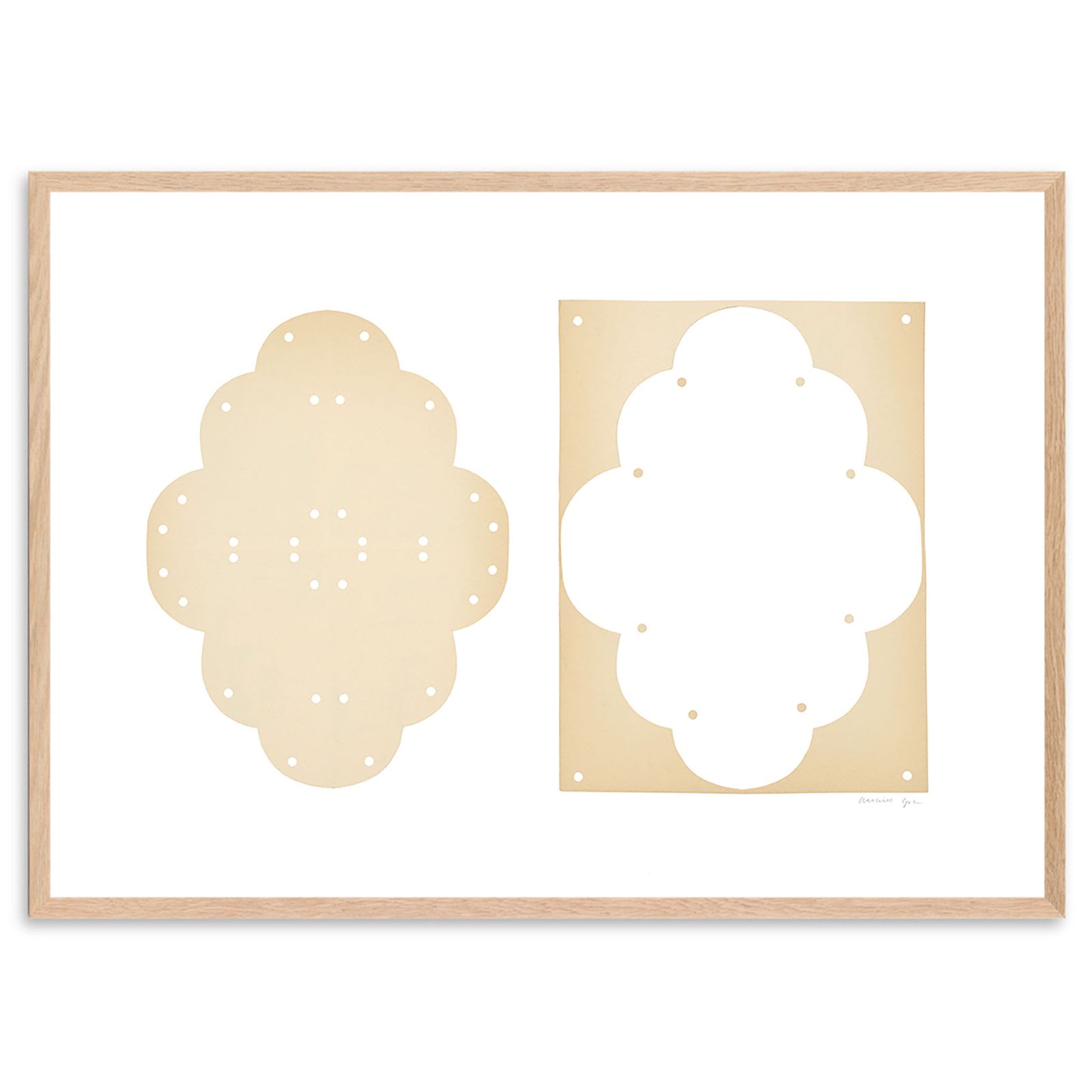 Atelier Cph アートポスター 50×70cm Lace No 154 アトリエシーピーエイチ プレイ 北欧 インテリア|98x154-50x70