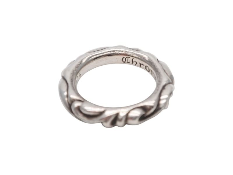 極美品 CHROME HEARTS クロムハーツ スクロールバンドリング 重量約