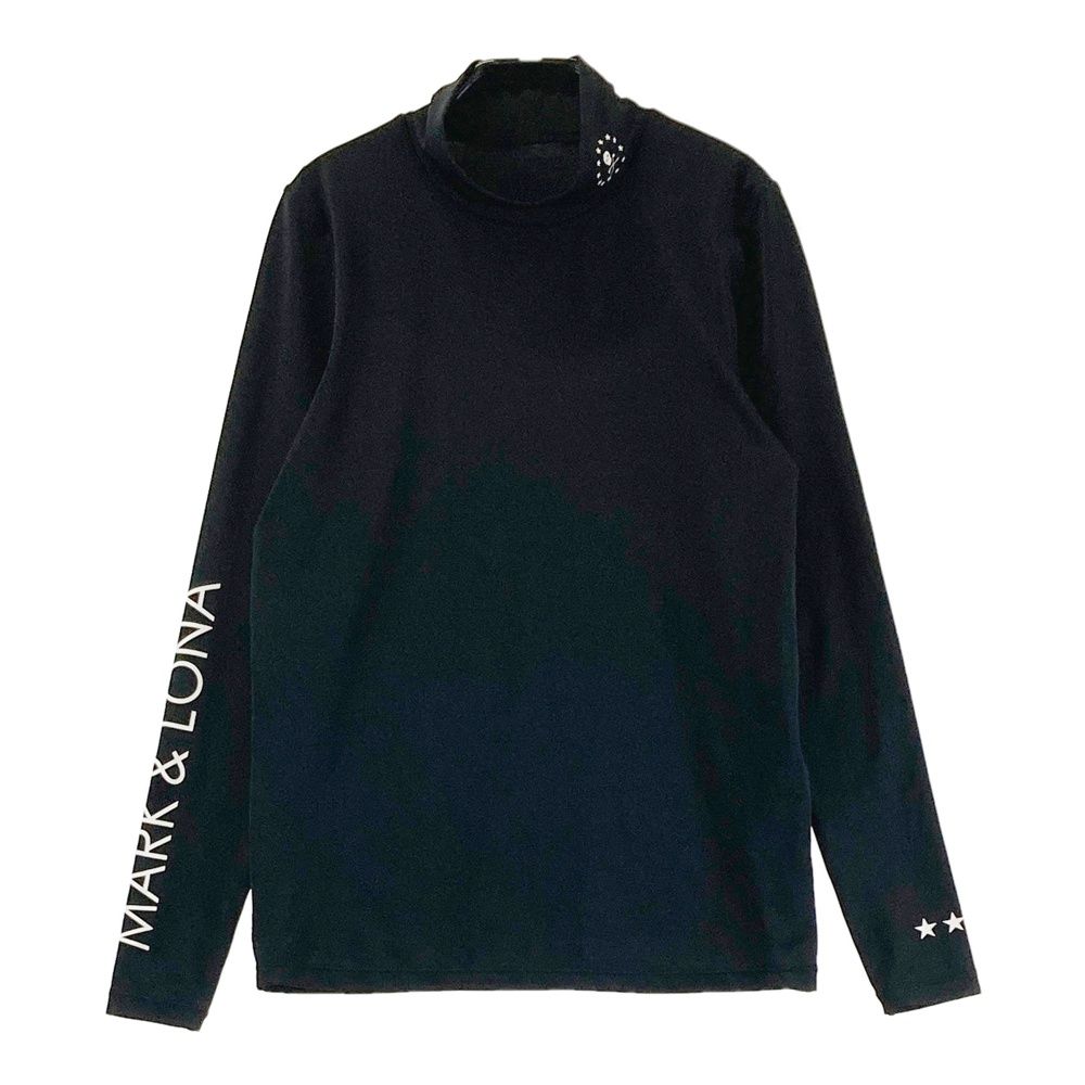 サイズ S MARK-LONA マークアンドロナ ハイネック 長袖 インナーTシャツ ブラック系 240101401073 ゴルフウェア レディース ストスト