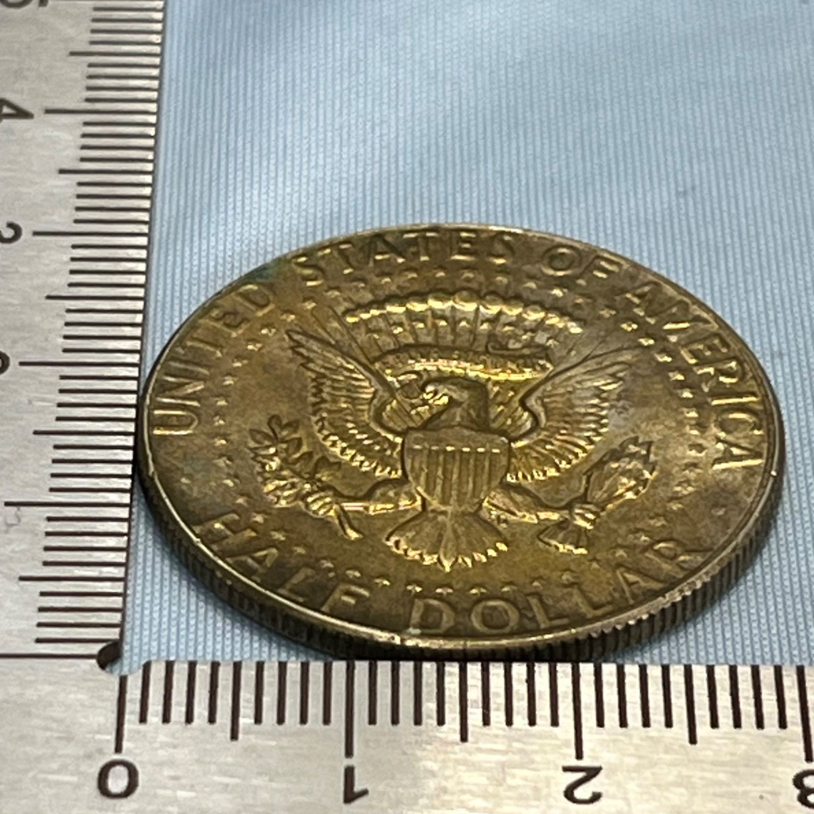 銀貨】1969年 アメリカ ケネディ・ハーフダラー／SV400（銀40%）・D