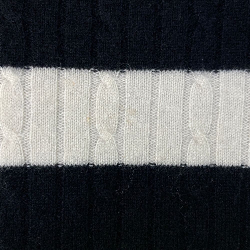 サイズ 4 PEARLY GATES パーリーゲイツ 053-2170103 裏地付 カシミヤ ニットセーター ボーダー柄 ブラック系 240101407757 ゴルフウェア メンズ ストスト LLC-HASEGAWATOSO_COM