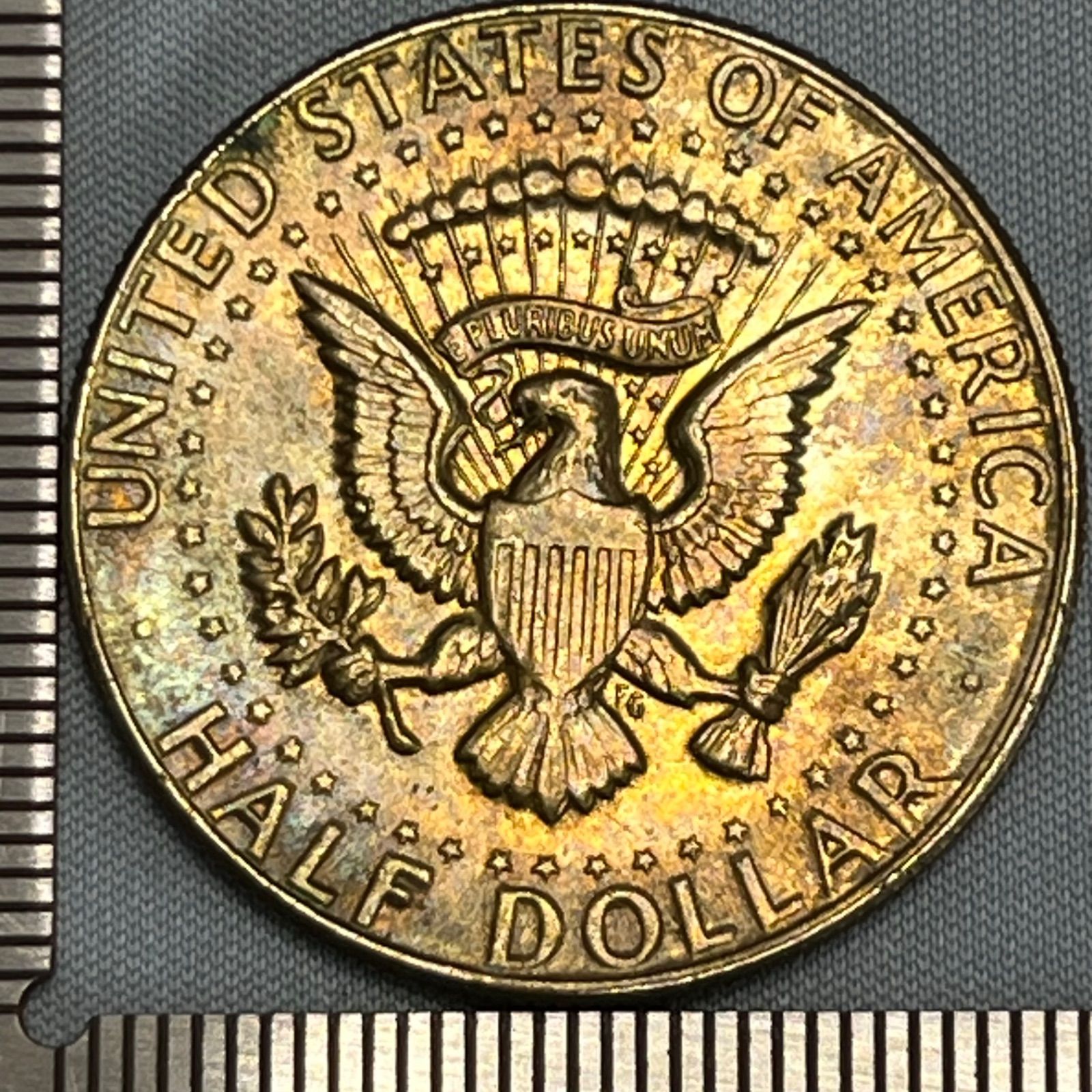 銀貨】1969年 アメリカ ケネディ・ハーフダラー／SV400（銀40%）・D