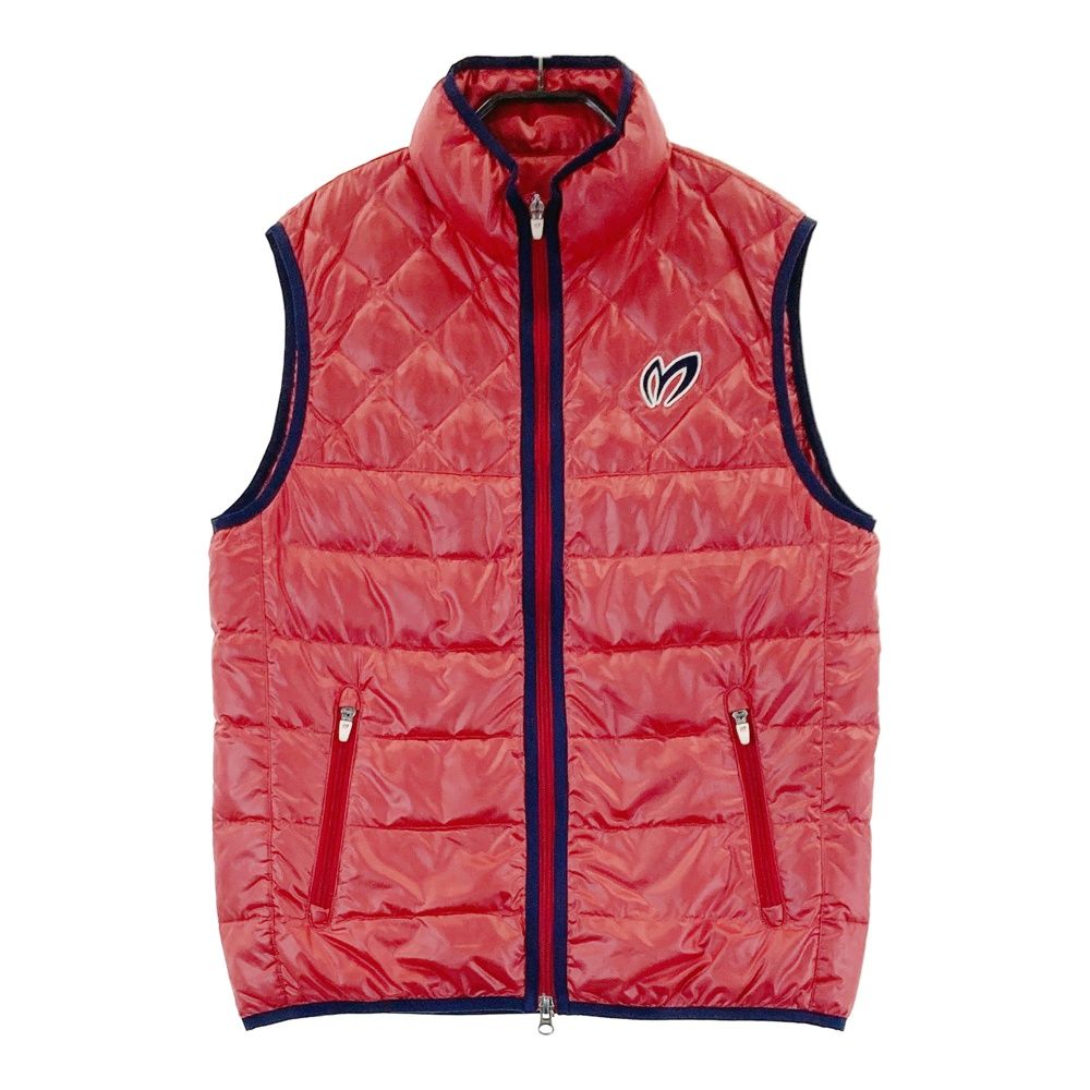 サイズ 4 MASTER BUNNY EDITION マスターバニーエディション ダウン ジップベスト レッド系 240101410952 ゴルフウェア メンズ ストスト
