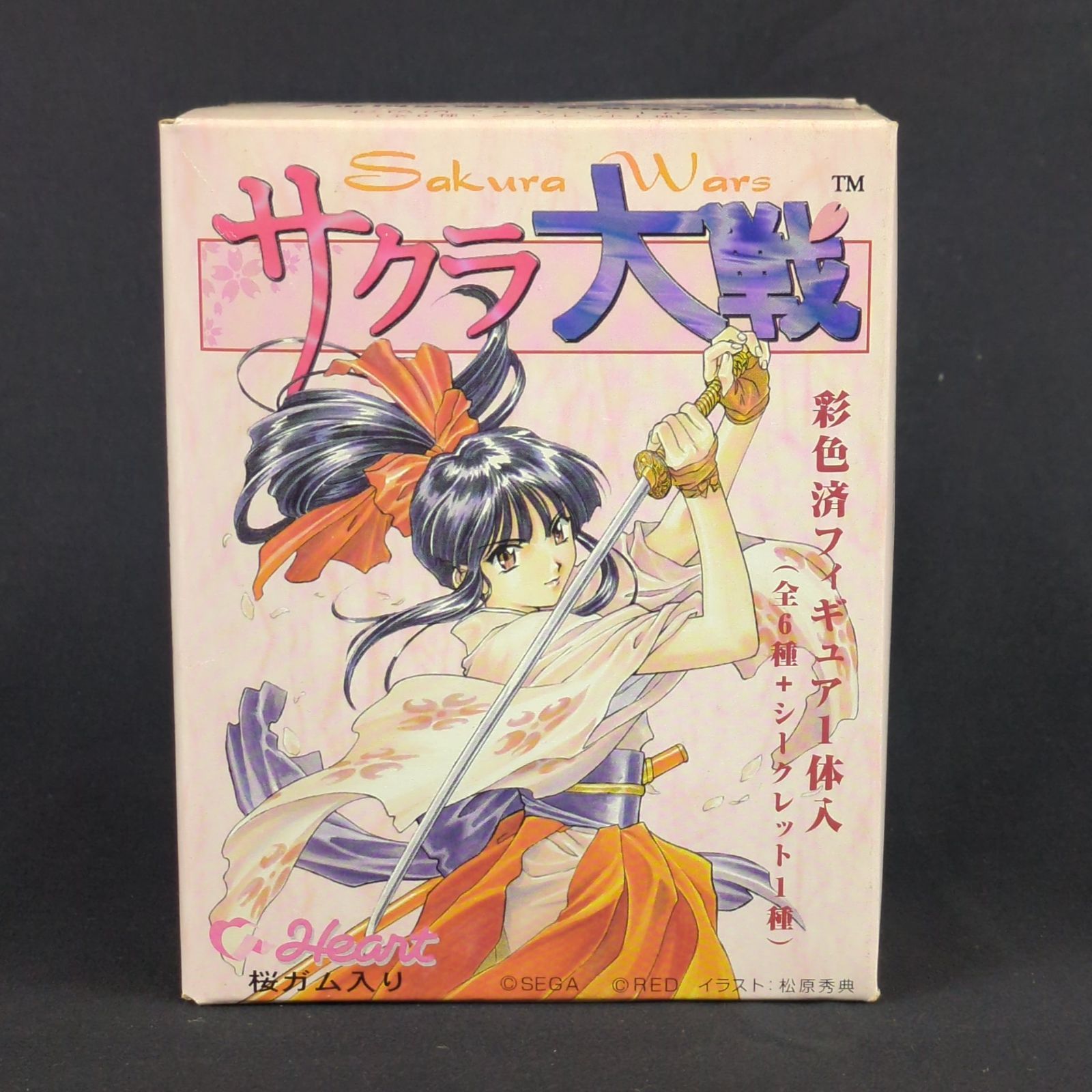 当時物・未開封品】Heart サクラ大戦 彩色済フィギュア1体入り（食玩