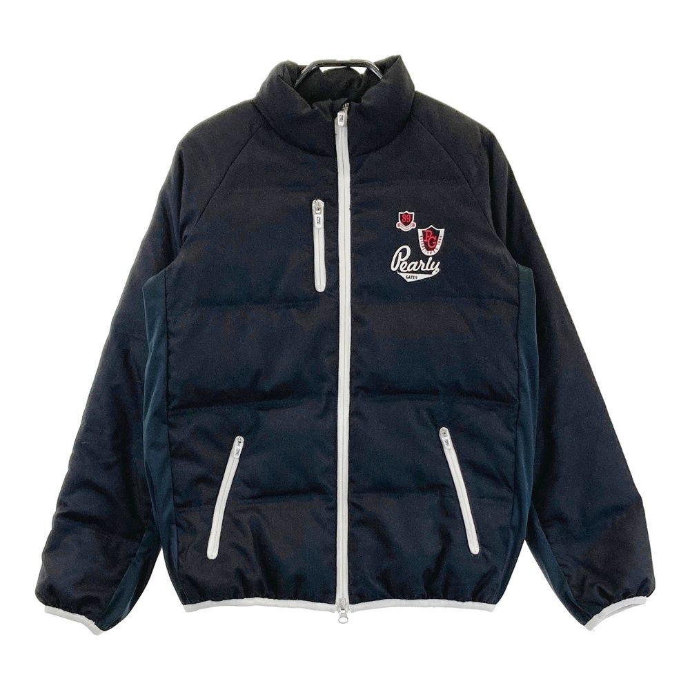 サイズ 0 PEARLY GATES パーリーゲイツ 長袖ジップ ダウンジャケット ブラック系 240101452758 ゴルフウェア レディース ストスト