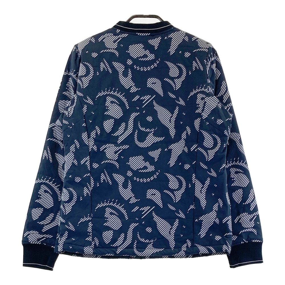 サイズ M MUNSING WEAR マンシングウェア 中綿スニード ジャケット 総柄 ネイビー系 240101533130 ゴルフウェア レディース ストスト