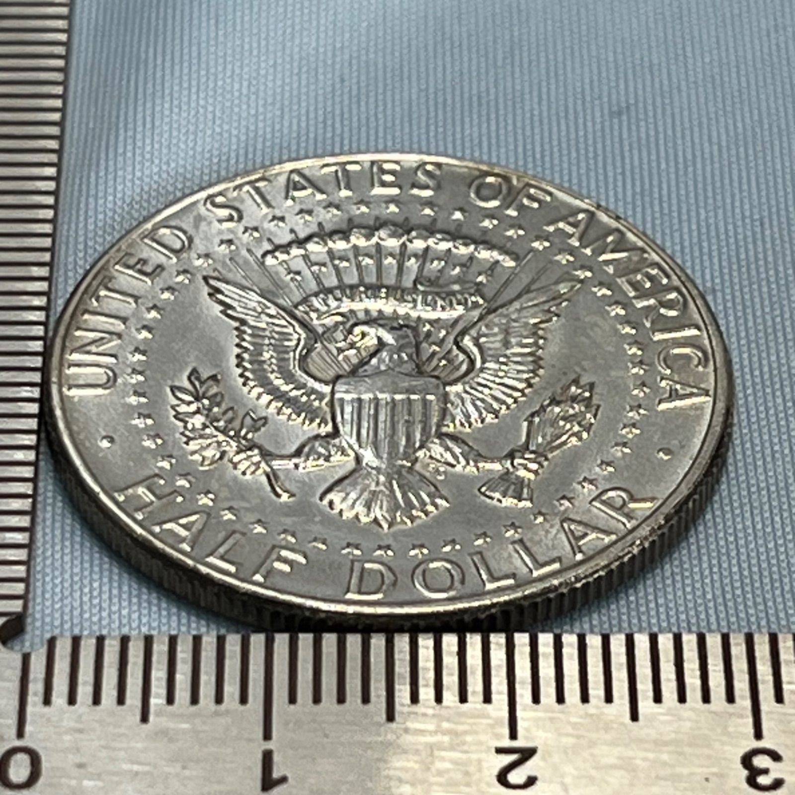 未使用銀貨】1964年 アメリカ ケネディ・ハーフダラー／初年発行・90