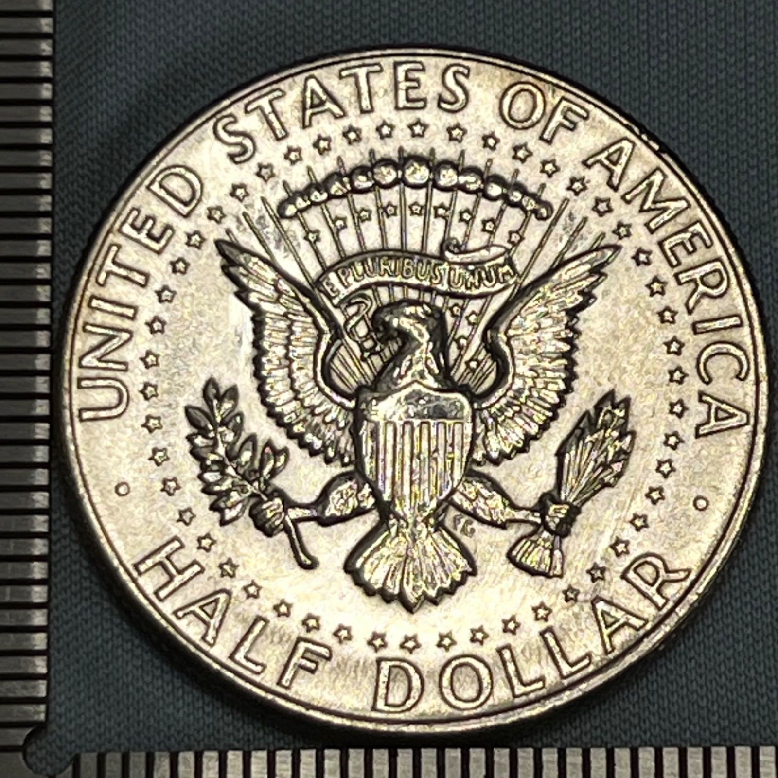 未使用銀貨】1964年 アメリカ ケネディ・ハーフダラー／初年発行・90