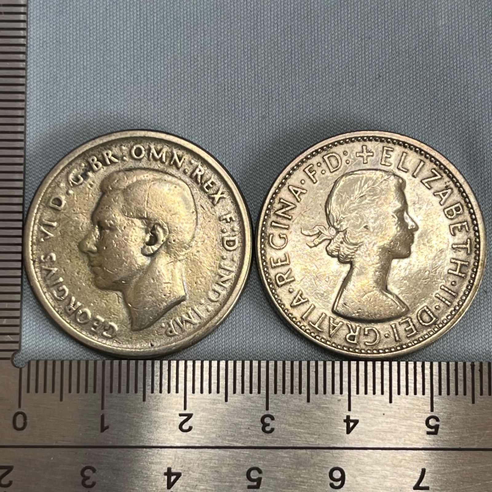 銀貨】1946年・1960年 オーストラリア フローリン（2シリング）銀貨