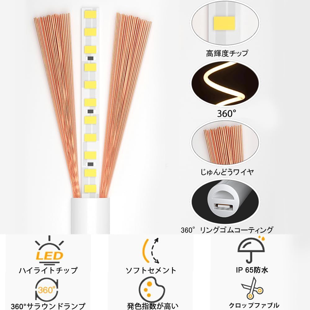 数量 ラウンド 320 度発光 EL蛍光チューブ管 LEDテープライト 120SMD M 防水配線不要 プラグアンドプレイ 切断 100V クリスマス装飾 ネオンサイン明るい 長持ち おしゃれ 間接照装飾照明 ネ棚下照明 ledテープライト 3000 WWW_OPDRERGINERDOGAN_COM