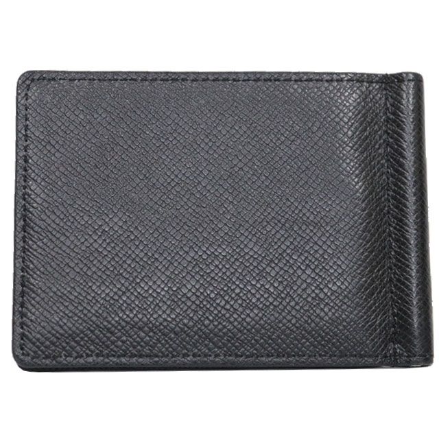 ルイヴィトン LOUIS VUITTON ポルトフォイユ パンス タイガ ブラック 黒 シルバー金具 M 62978 カードケース 二つ折り マネークリップ ヴィトン ルイビトン メンズ ブランド 8165