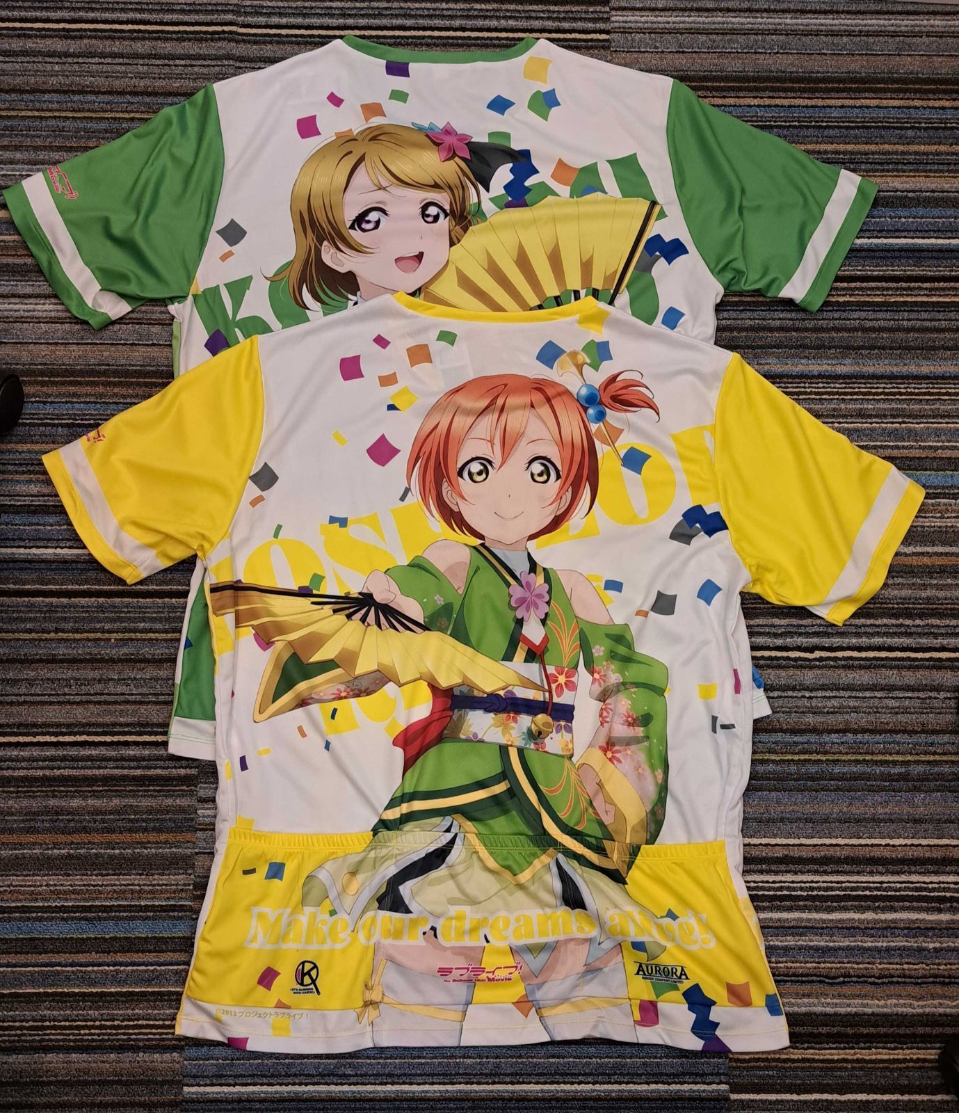 ラブライブ ツーリングTシャツ 2枚セット 小泉花陽Ver 星空凛Ver サイズXL タグ付き