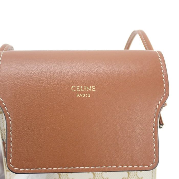 CELINE ﾌﾗｯﾌﾟ付きﾓﾊﾞｲﾙﾎﾟｰﾁ