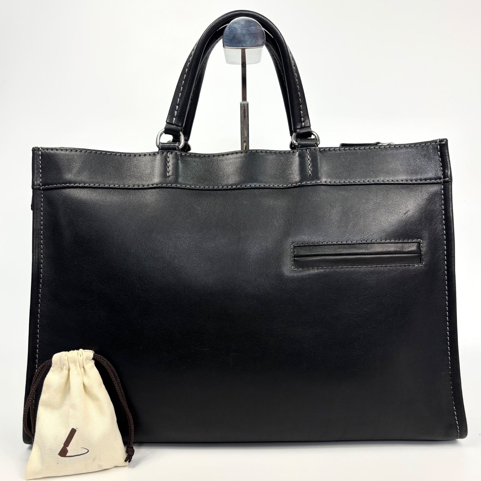 土屋鞄 ツチヤカバン プロータ ビジネスバッグ トートバッグ ブリーフケース A4 防水レザー ブラック 黒 メンズ ケアブラシ付き