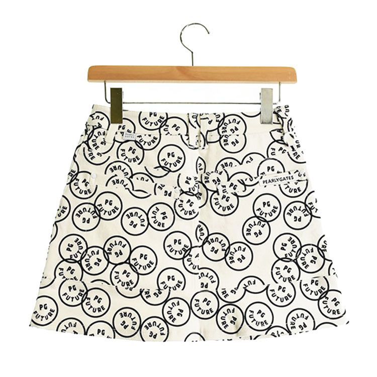 新古品 パーリーゲイツ｜レディース｜00 SS相当 ｜スカート｜ ホワイト系｜春秋｜古着ゴルフウェア