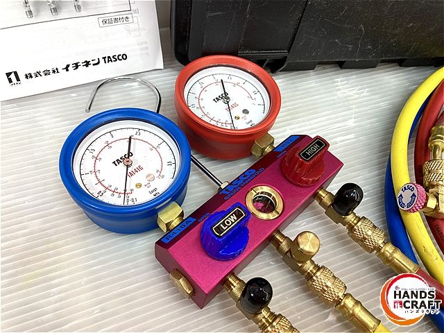 品 タスコ ゲージマニホールド ハードケース付き TA122FB TASCO