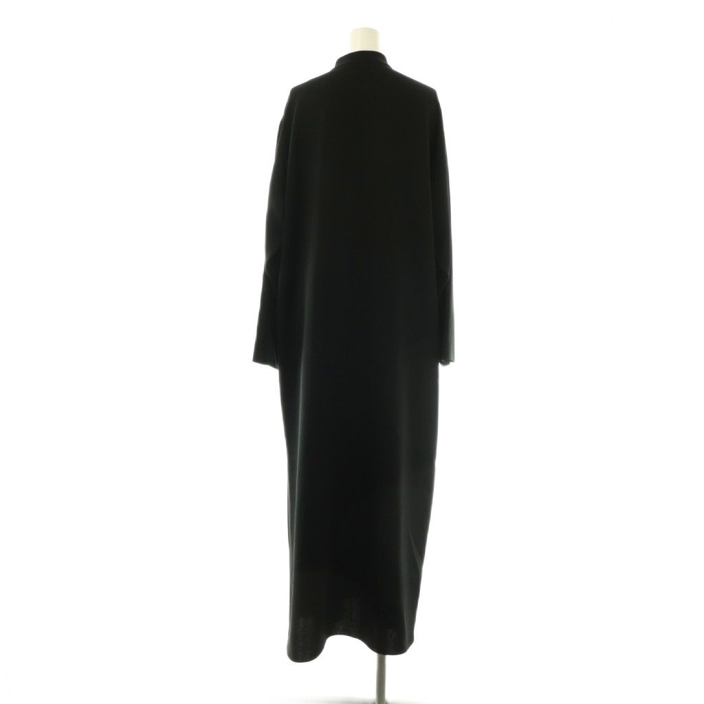 エーピーストゥディオ AP STUDIO 23SS スリットネックドレス 36 ブラック DO OS