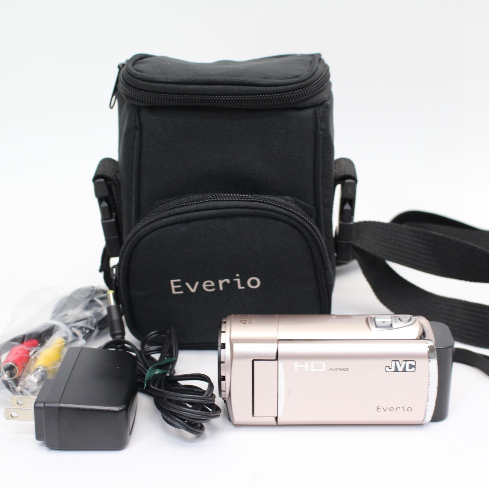 246 JVC ケンウッド 32GB フルハイビジョン メモリームービー ピンクゴールド GZ-HM670