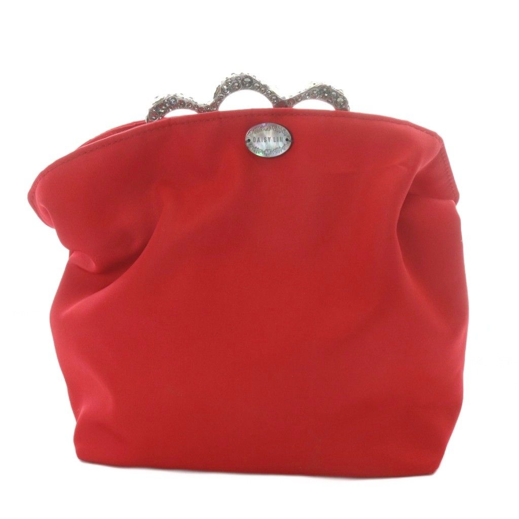 デイジーリンフォクシー DAISY LIN For FOXEY ナックルハンドル パーティバッグ レッド |YO24