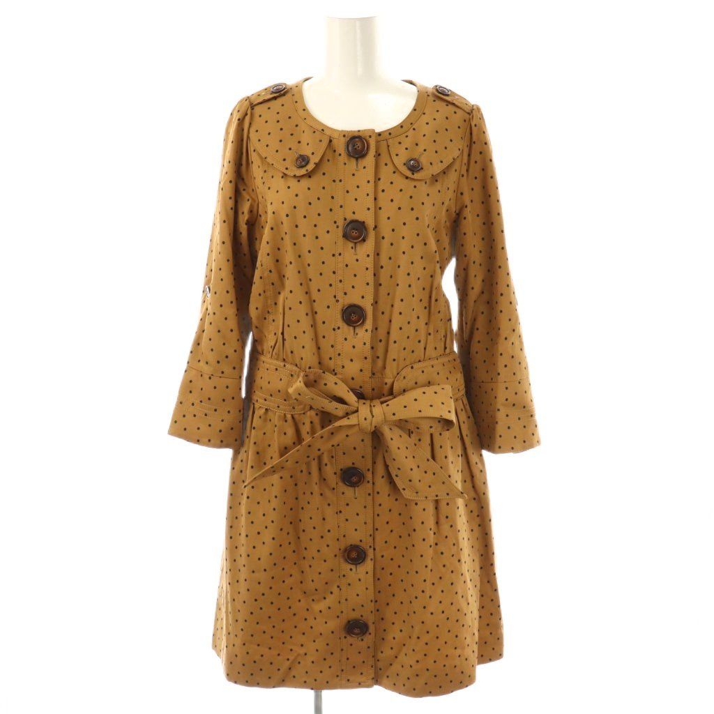 スプリングコート フランシュリッペ franche lippee ブラック black ドット柄 スプリング