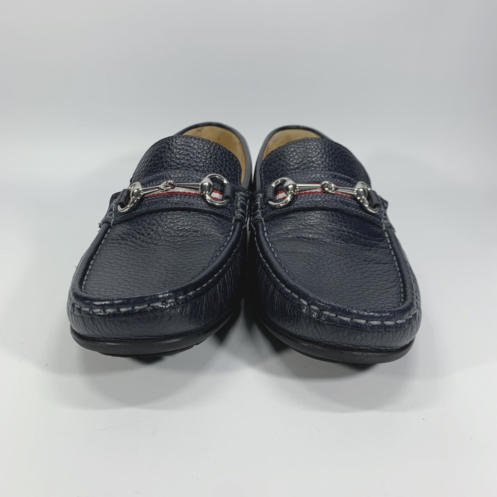 ◯ LUTECIA ルーテシア マドラス ドライビングシューズ ネイビー 25 スリッポン ビットローファー レザー