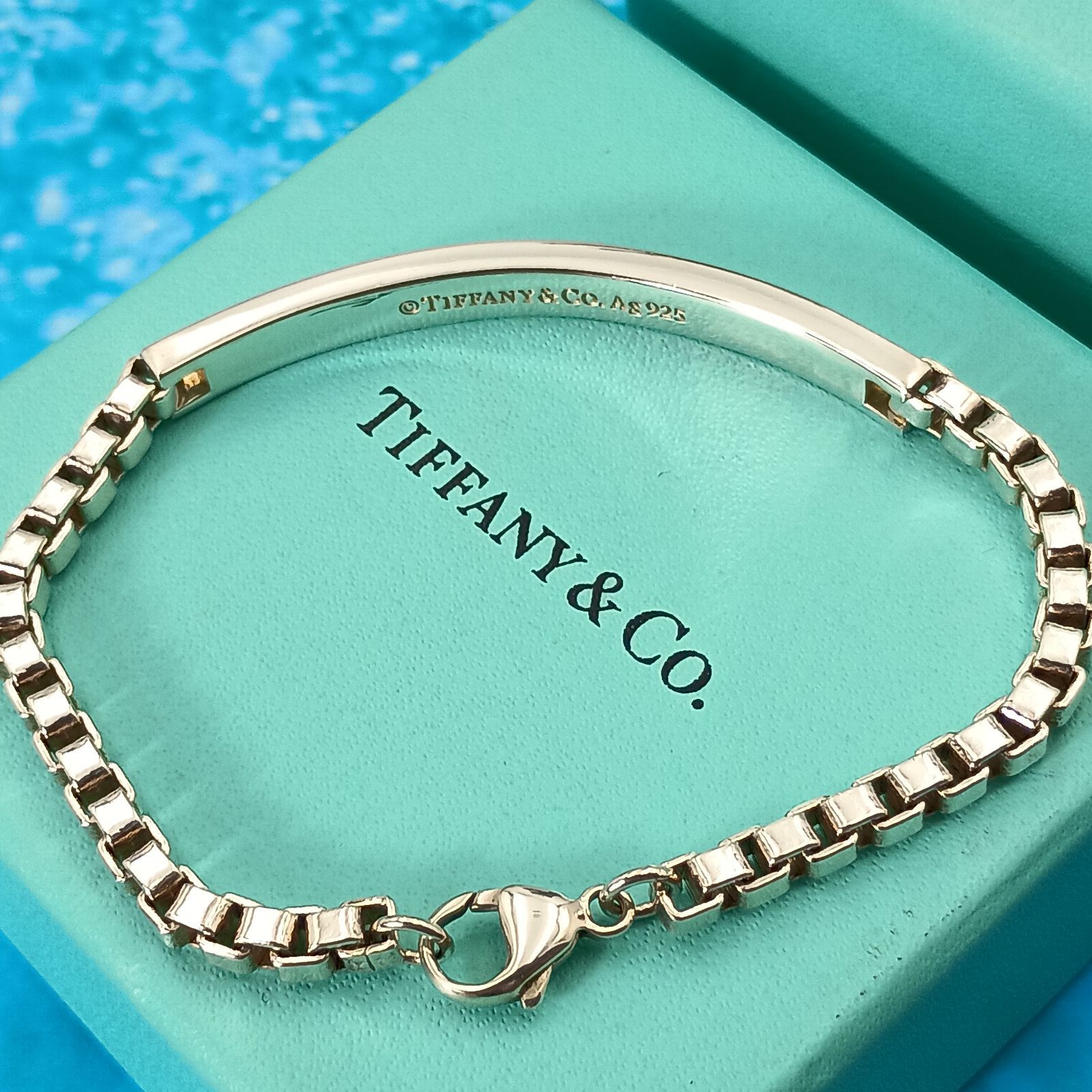 TIFFANY&Co. ティファニー ベネチアン リンクID ブレスレット メンズ
