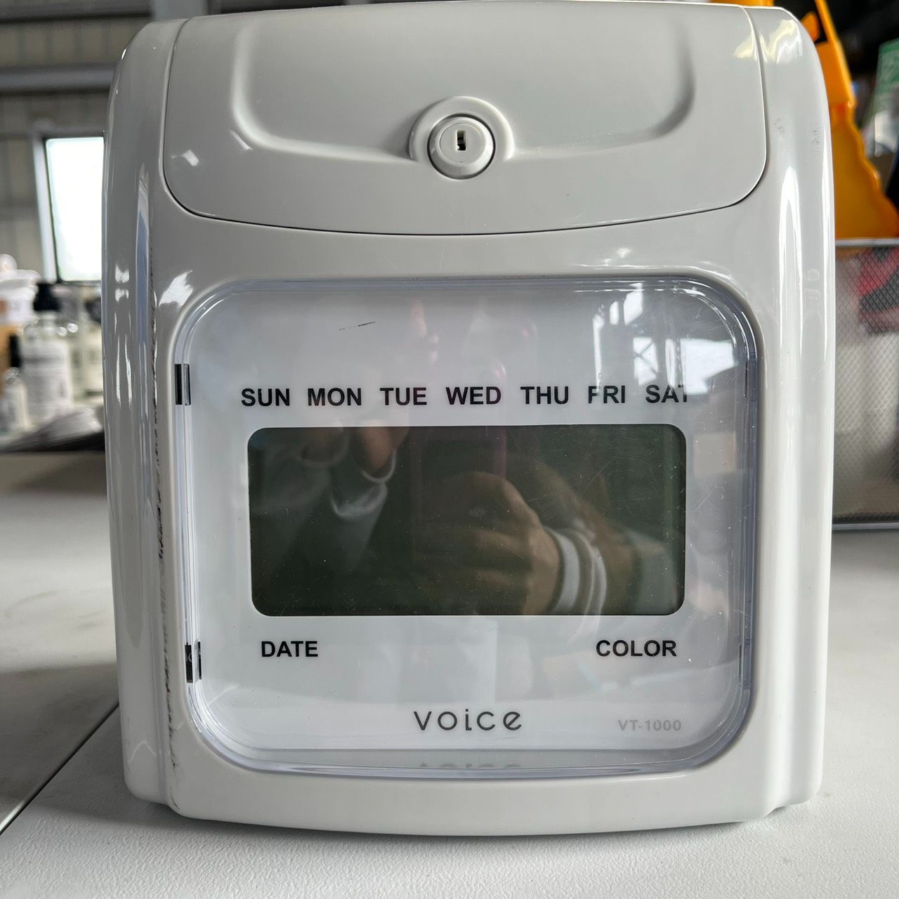 voice タイムレコーダー VT-1000 6欄印字対応 打刻機 自動カード吸引 打刻音あり シンプル設計 事務所 店舗用