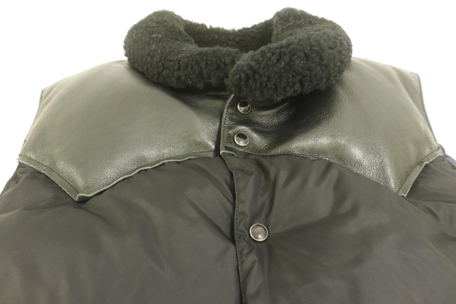 BEAMS メンズダウンベスト 38 ダウンベスト BEAMS x Rocky Mountain Featherbe 38 黒 ブラック 無地 KANDAIZUMI_COM