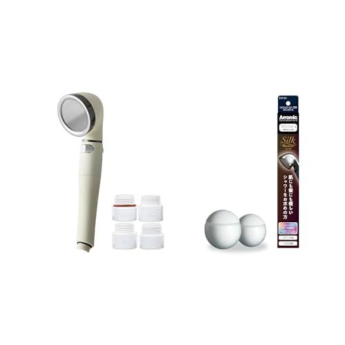 アラミック シャワーヘッド シルクシャワーシリーズ 07 絹水流 節水 最大70 増圧 止水ボタン 流量調節機能 鏡面散水板 低刺激水流 マットコーティング AS3-07