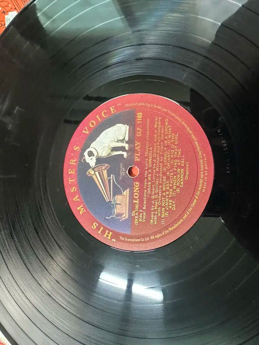 ミュージカル OST LP ー Grab Me A Gondola HMV 英国