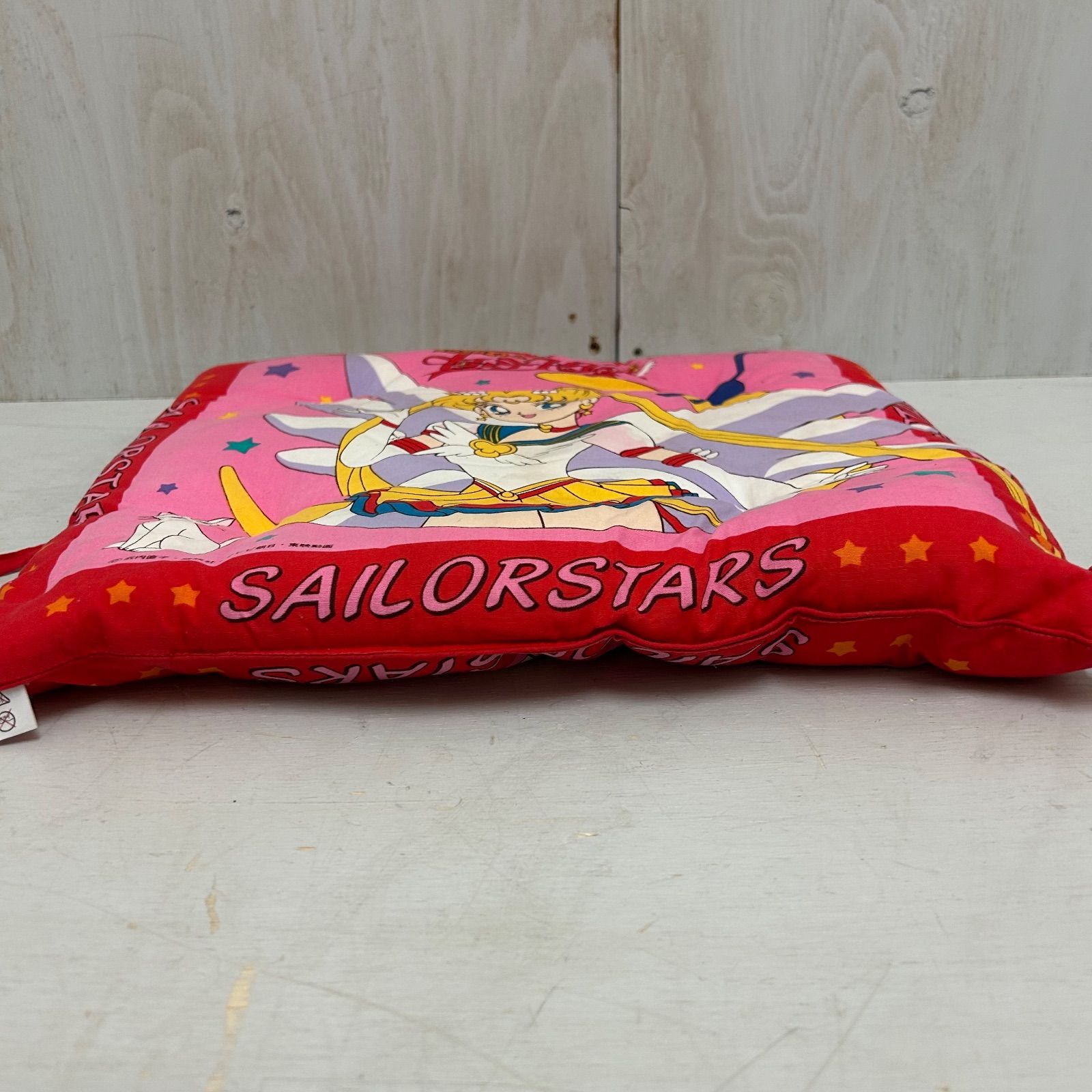 セーラームーン セーラースターズ 座布団 クッション レトロ ピンク
