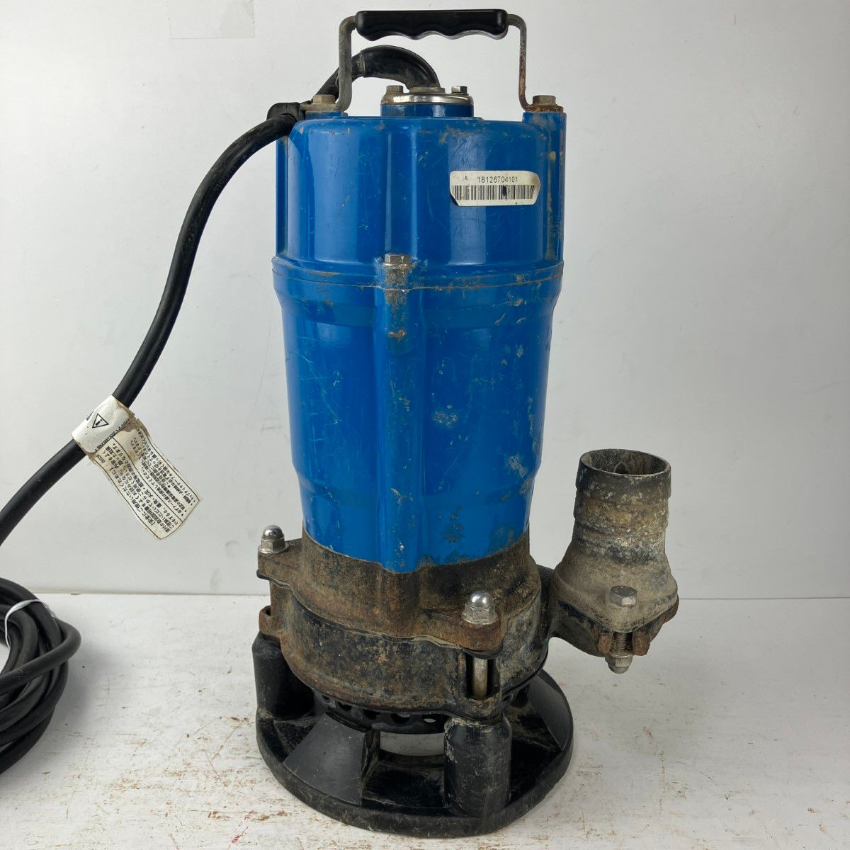 ЗЗTSURUMI PUMP ツルミポンプ 100v 0.55kw 口径50mm 水中ポンプ ホース付 HSD2.55S ブルー