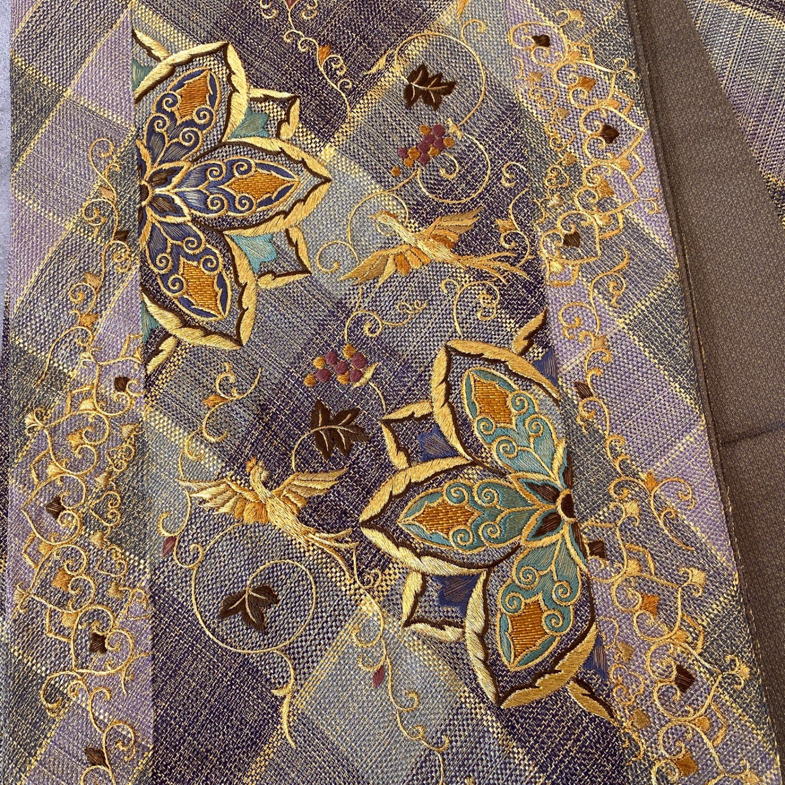 美品 逸品 豪華 総刺繍 ひなや工房 綾組織 正絹 袋帯 O0979 - メルカリ