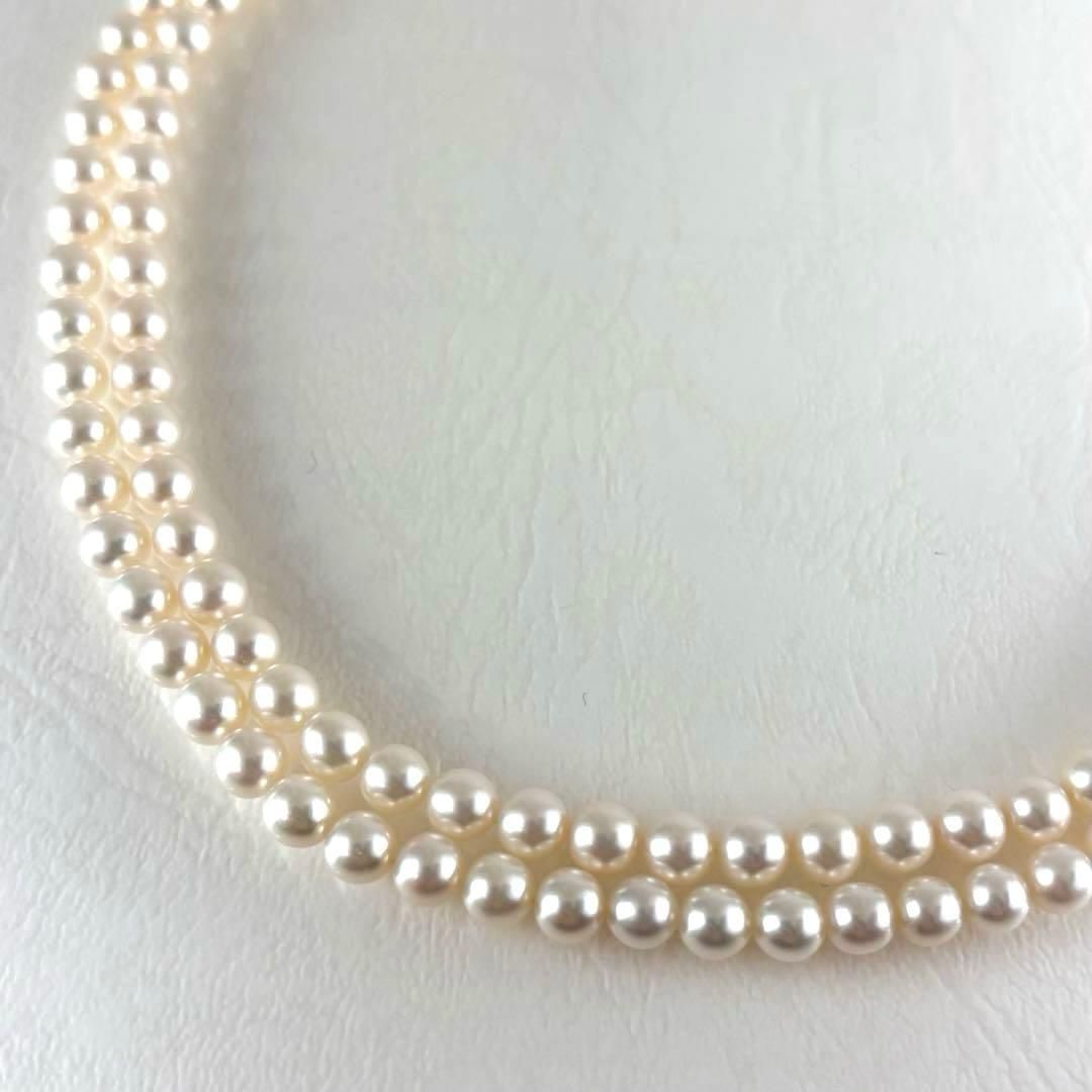 346☆タサキ　K18 パール　約4.9-5.3mm 2連　ネックレス 346☆タサキ K18 パール 約4.9-5.3mm 2連 ネックレス - メルカリ
