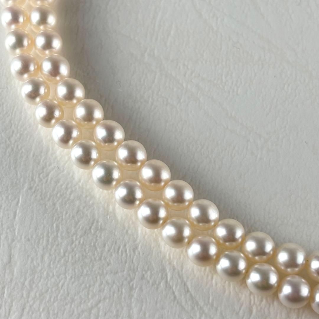 346☆タサキ　K18 パール　約4.9-5.3mm 2連　ネックレス 346☆タサキ K18 パール 約4.9-5.3mm 2連 ネックレス - メルカリ
