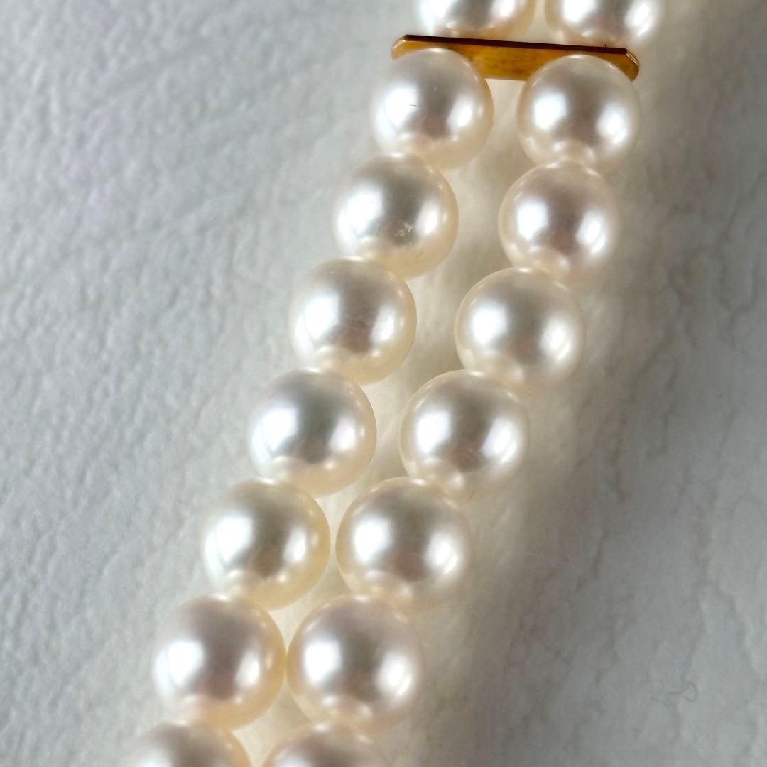 346☆タサキ K18 パール 約4.9-5.3mm 2連 ネックレス - メルカリ