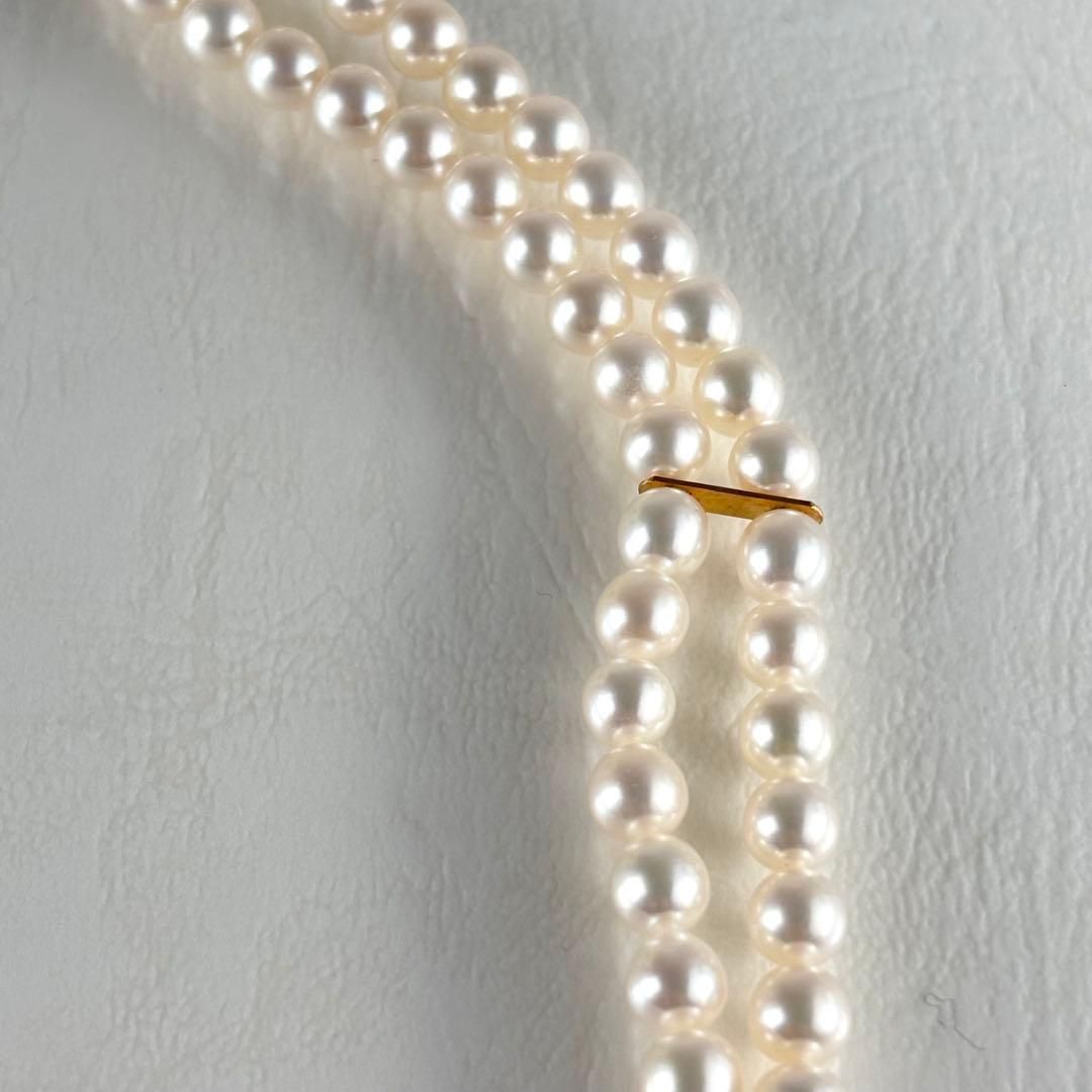 346☆タサキ K18 パール 約4.9-5.3mm 2連 ネックレス - メルカリ