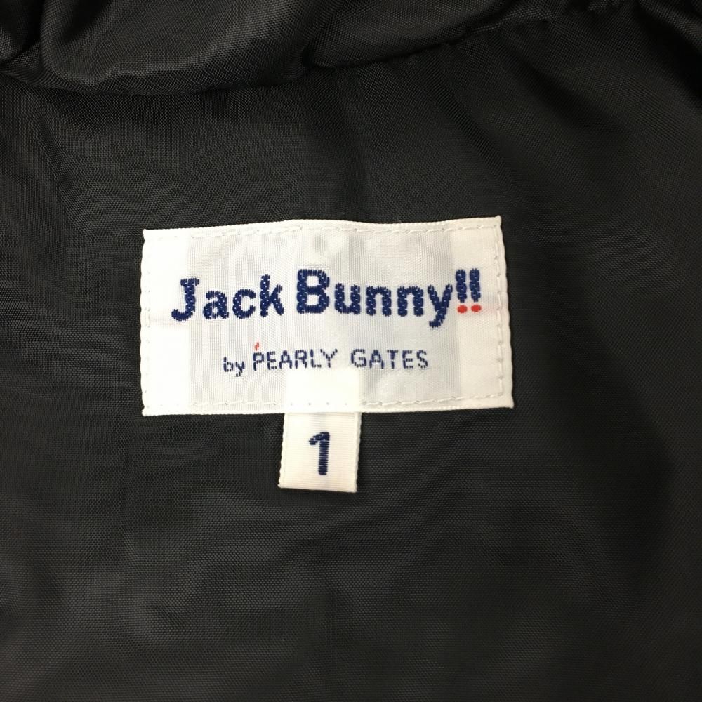 ジャックバニー ダウンベスト 黒 ワッペン白 ダウン92％ レディース 1 M ゴルフウェア Jack Bunny LLC-HASEGAWATOSO_COM