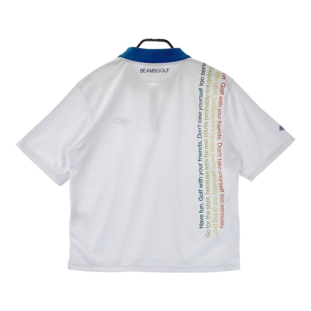 サイズ XL BEAMS GOLF ビームスゴルフ 半袖ポロシャツ ホワイト系 240101476984 ゴルフウェア メンズ ストスト