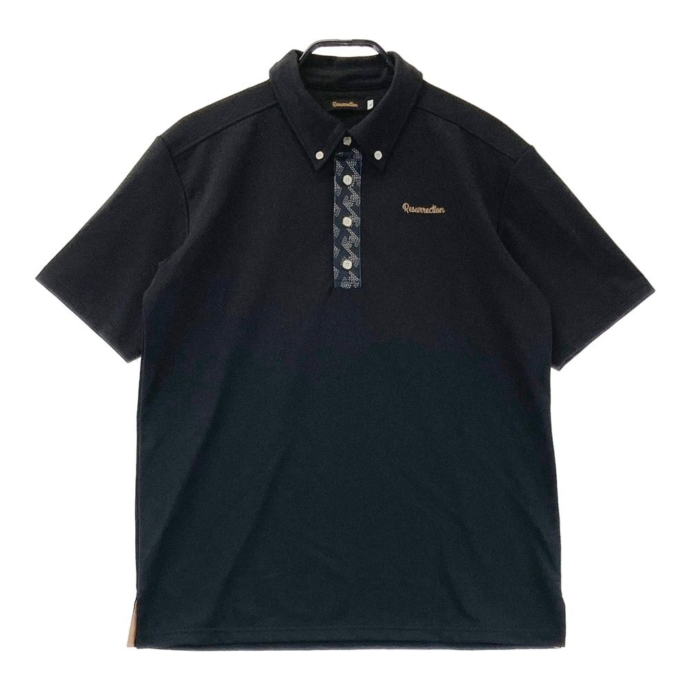 サイズ：L RESURRECTION レザレクション 半袖ポロシャツ ボタンダウン