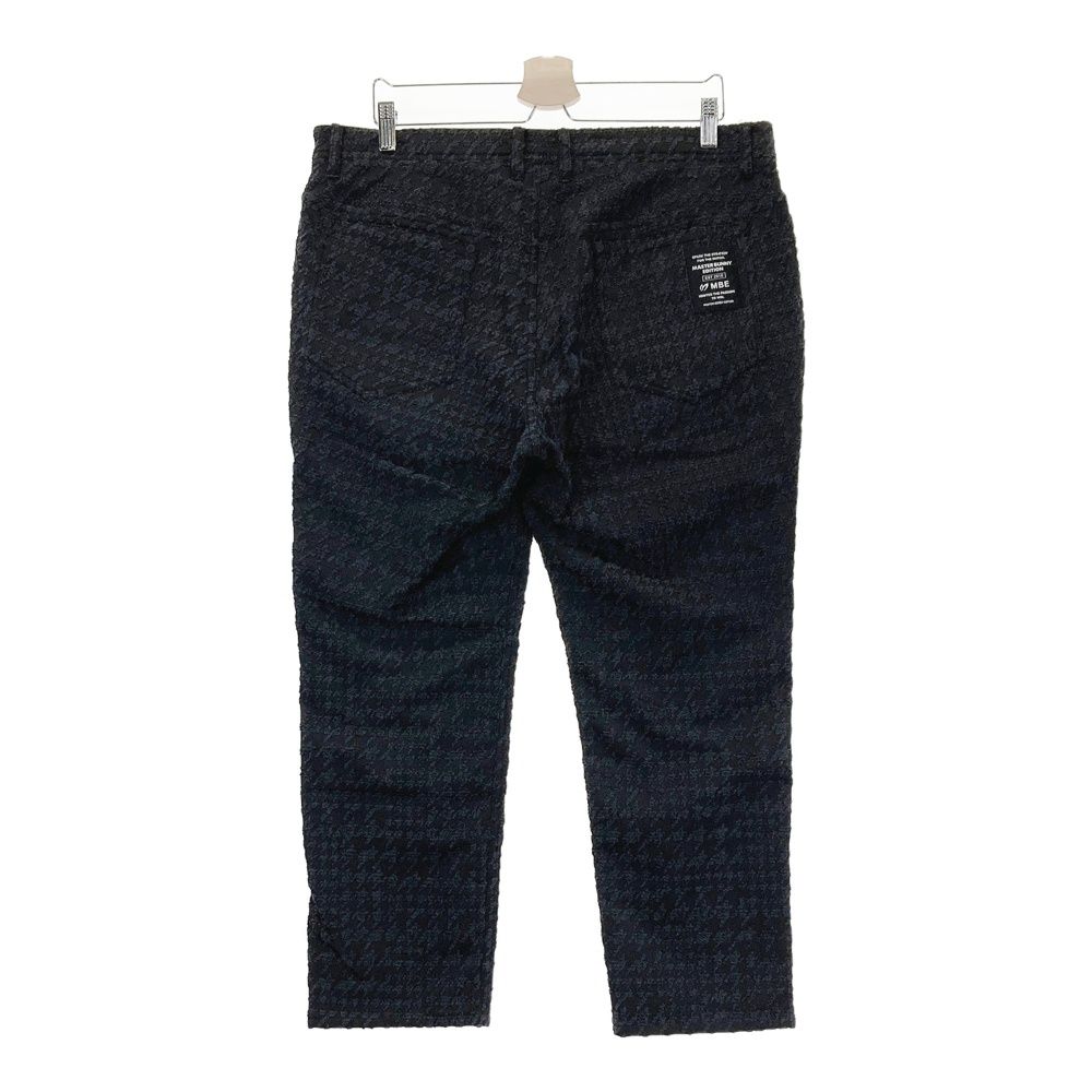 サイズ 7 MASTER BUNNY EDITION マスターバニーエディション ストレッチパンツ 千鳥柄 ブラック系 240101550913 ゴルフウェア メンズ ストスト