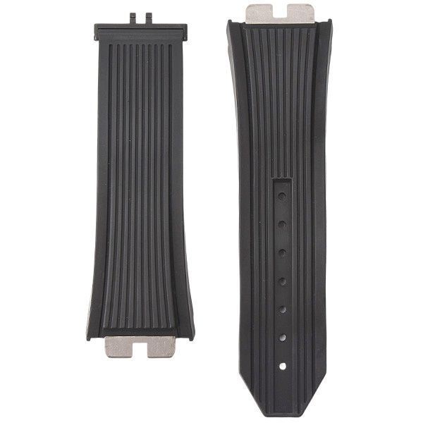 ウブロ 時計 メンズ レディース Dバックル 22 mm幅 パーツ 部品 ラバーベルト チタン HUBLOT ケーブル編み 金属ベルト 