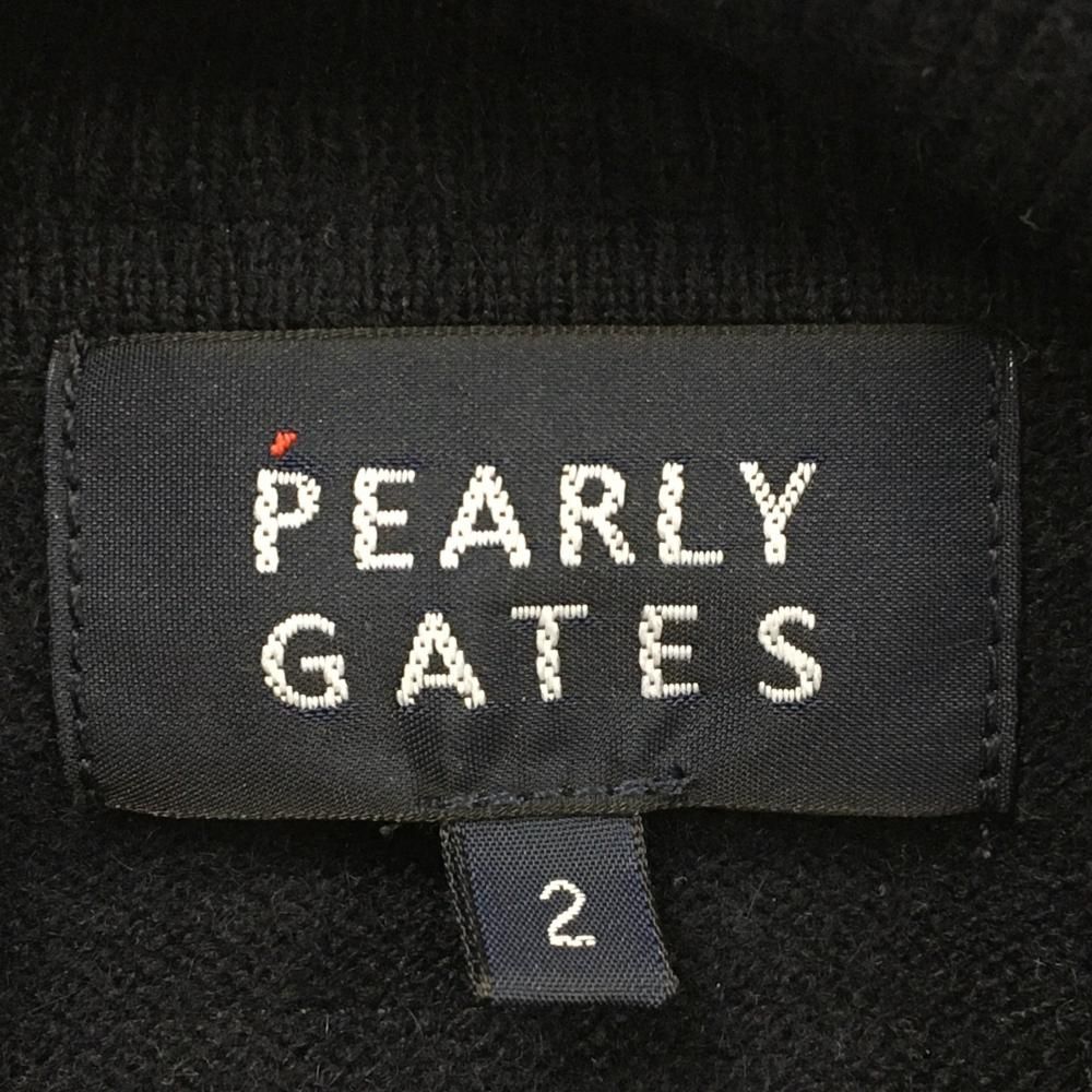  超 パーリーゲイツ タートルネックセーター ネイビー×白 カシミヤ レディース 2 L ゴルフウェア モデル PEARLY GATES セーター トレーナー レディースウェア