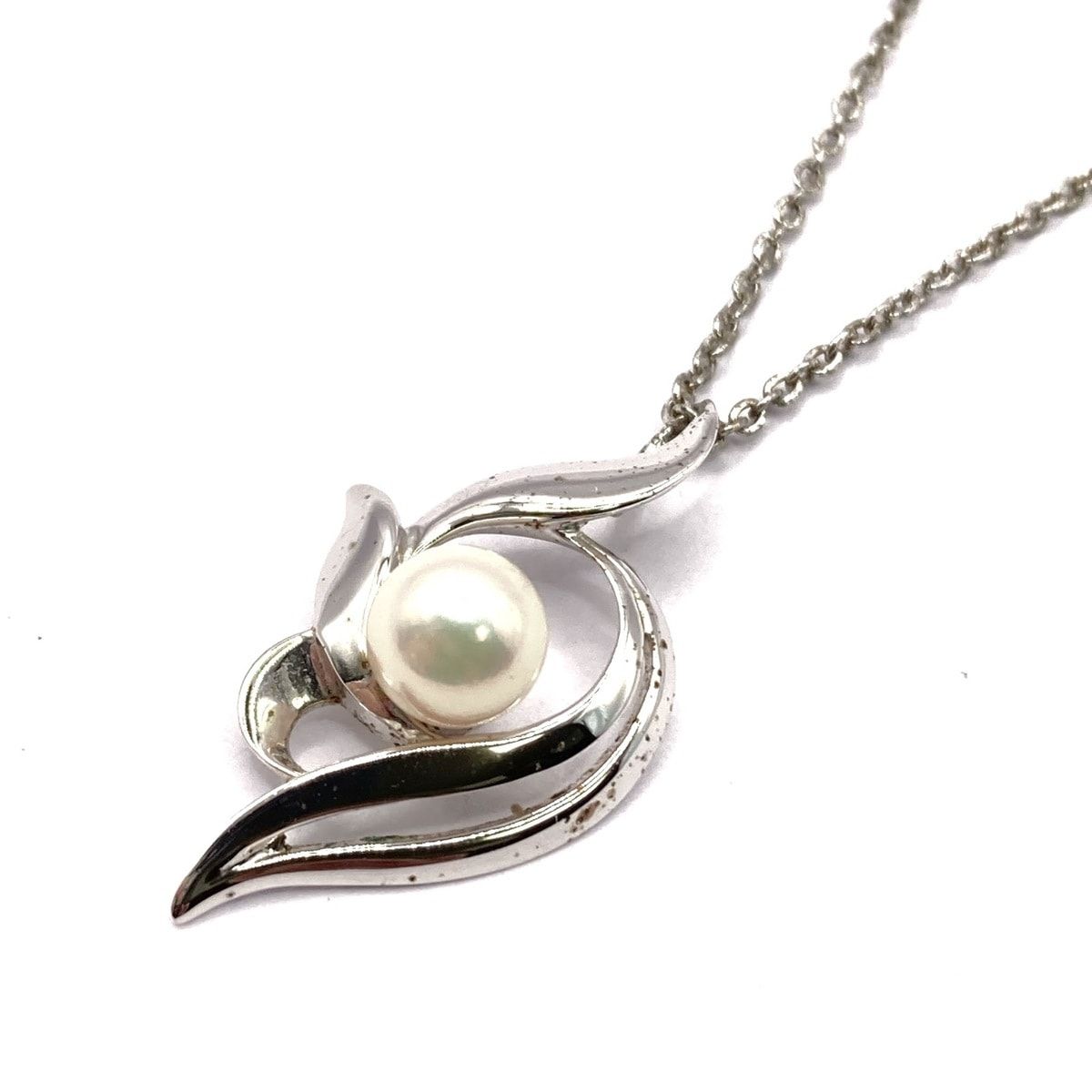MIKIMOTO ミキモト パール シルバー ネックレス MIKIMOTOミキモト 真珠 