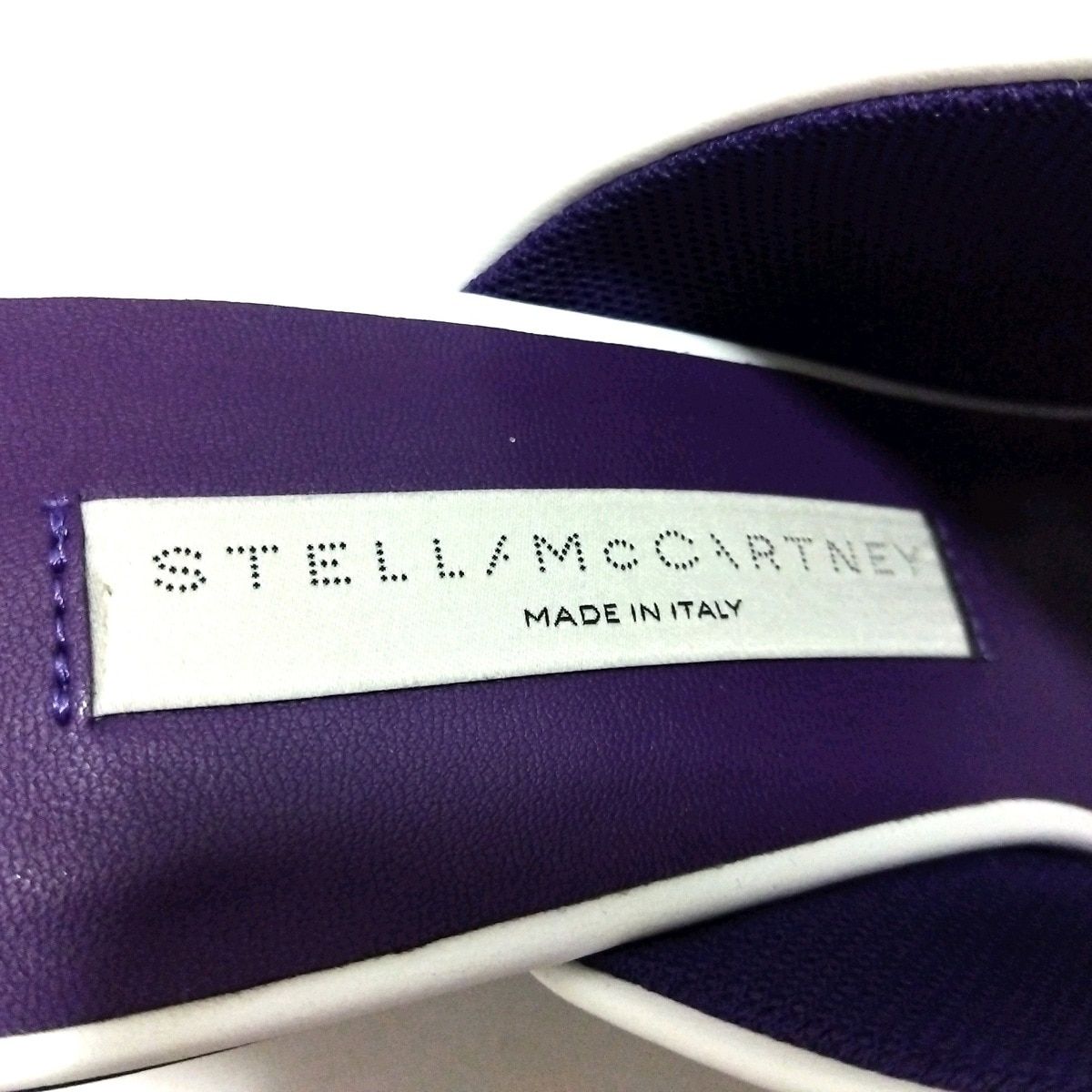  stellamccartney ステラマッカートニー ミュール 37 レディース - 白 ミュール サンダル ミュール
